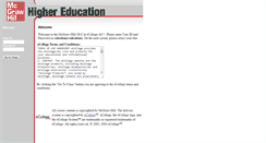 Desktop Screenshot of mcgrawhill.ecollege.com