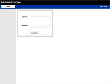 Tablet Screenshot of adminpages.ecollege.com