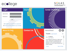 Tablet Screenshot of ecollege.ie