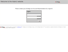 Tablet Screenshot of adanu.live.ecollege.com